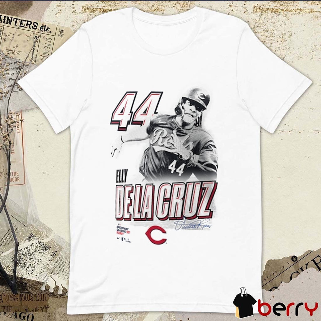 Elly De La Cruz Cincinnati Reds 2025 MLB Speedway Classic Player Graphic t-shirt