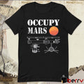 Elon Musk Wearing Occupy Mars Starship Rocket t-shirt