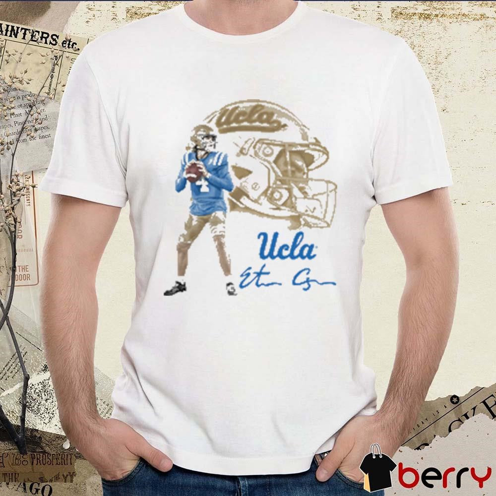 Ethan Garbers UCLA Bruins Portrait Graphic Signature t-shirt