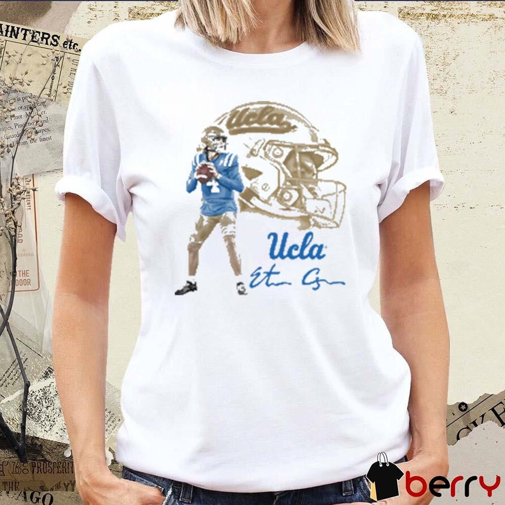 Ethan Garbers UCLA Bruins Portrait Graphic Signature t-shirt