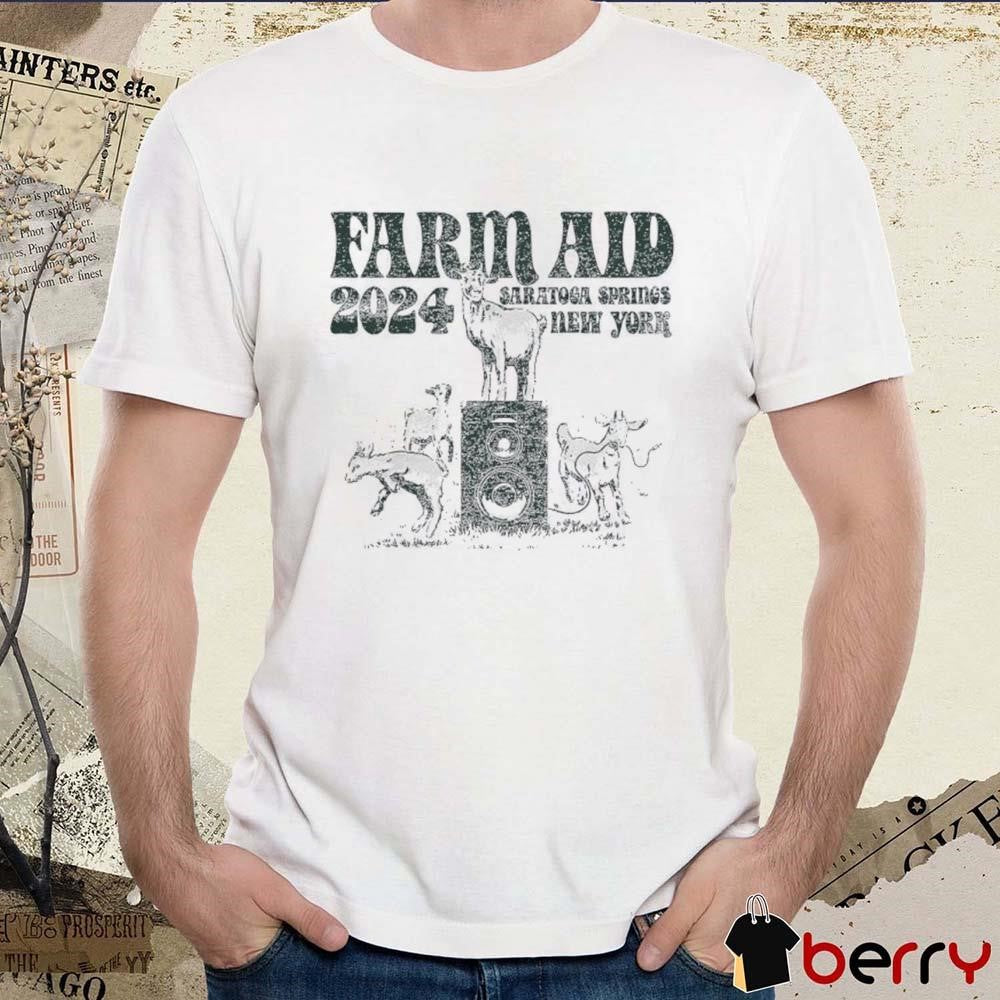 Farm Aid 2024 Goats Saratoga Springs NY t-shirt
