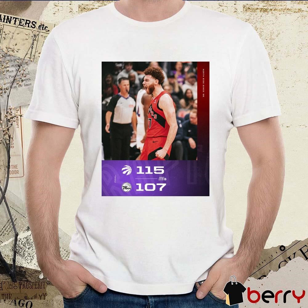 Final Toronto Raptors 115 – 107 Philadelphia 76ers NBA Poster t-shirt