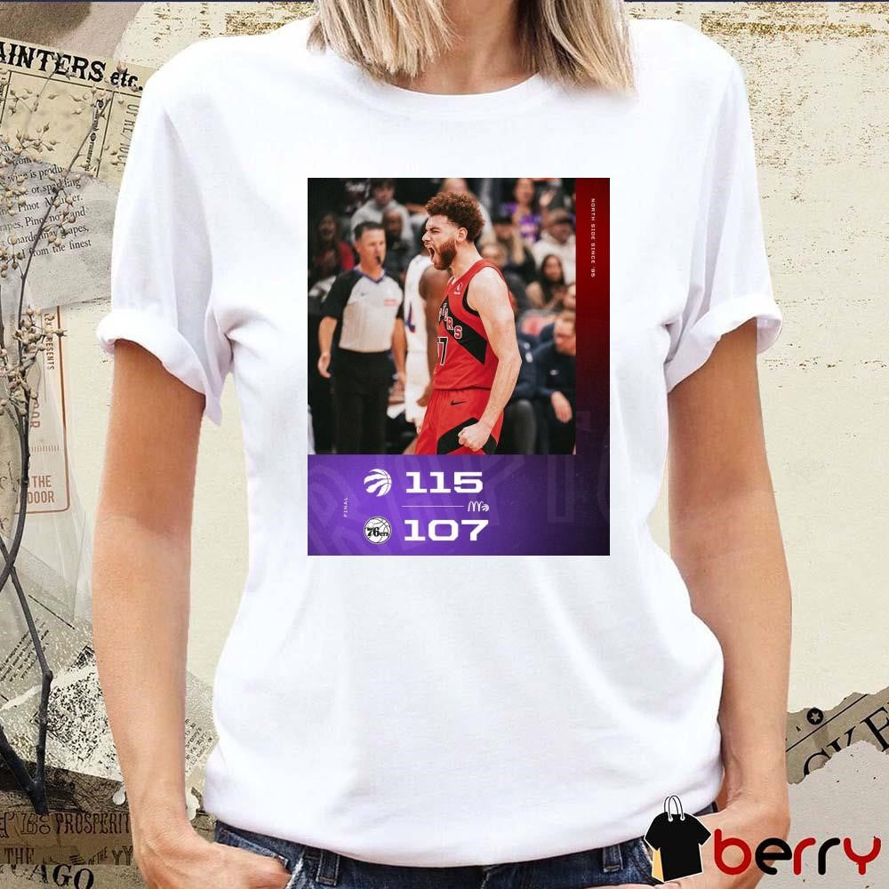Final Toronto Raptors 115 – 107 Philadelphia 76ers NBA Poster t-shirt