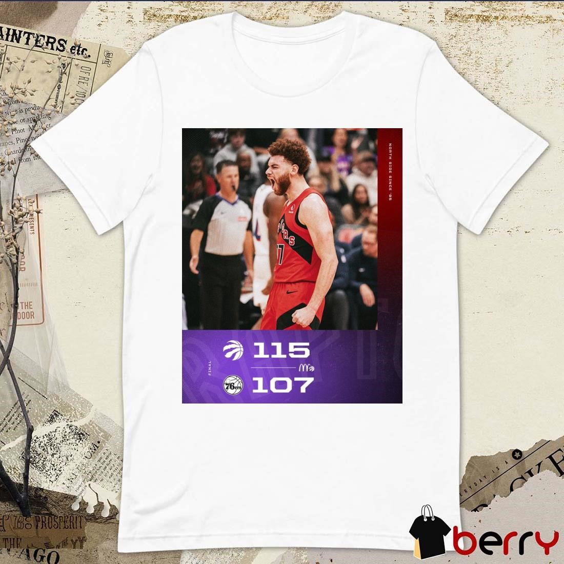 Final Toronto Raptors 115 – 107 Philadelphia 76ers NBA Poster t-shirt