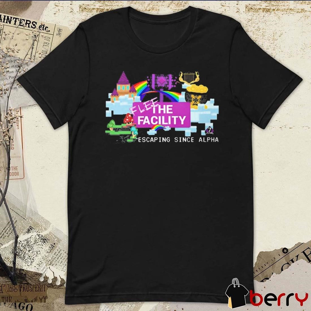 Flee The Facility 7th Anniversary Escaping Since Alpha t-shirt