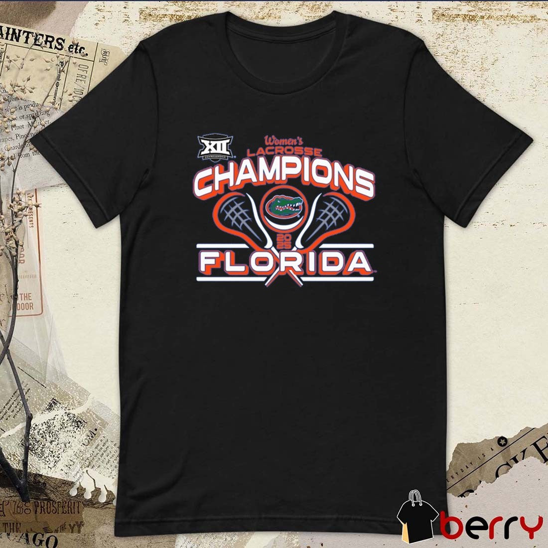 Florida Gators NCAA Big 12 Women’s Lacrosse Conference Tournament Champions 2025 t-shirt
