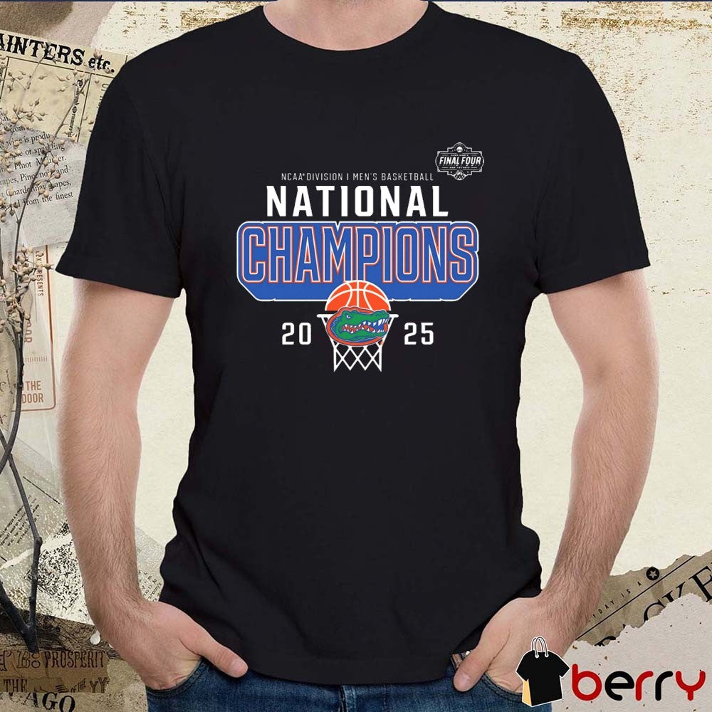 Florida Gators NCAA Division I Men’s Basketball National Champions Core Final Four Win Houston Cougars 2025 t-shirt
