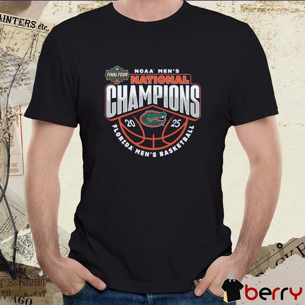 Florida Gators NCAA Men’s Basketball National Champions Final Four Traditional 2025 Logo t-shirt