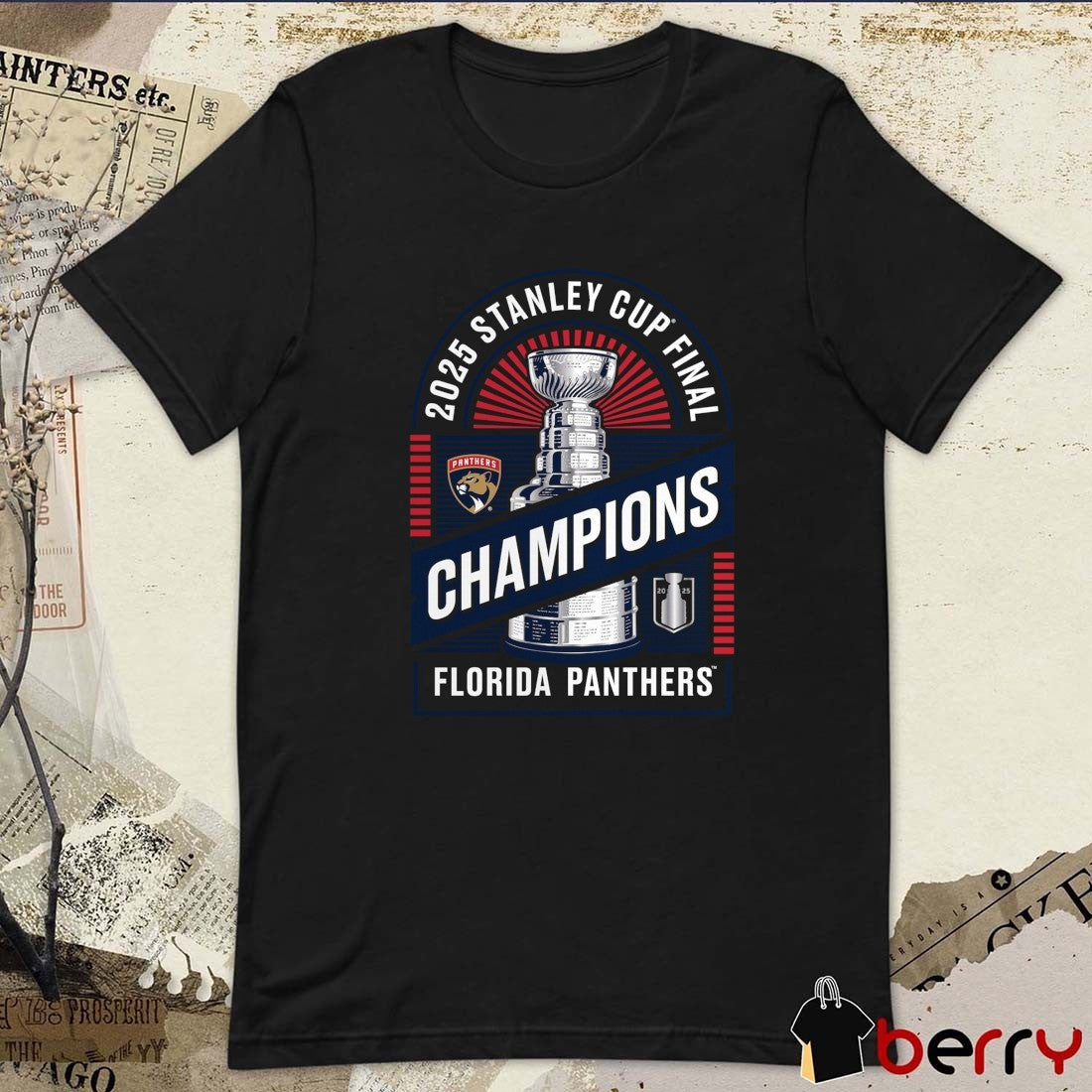 Florida Panthers Hockey 2025 Stanley Cup Final Champions Shine t-shirt