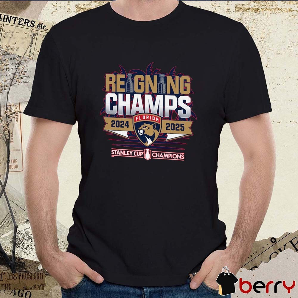 Florida Panthers Hockey Back-To-Back Stanley Cup Champions Reigning Champs Parade t-shirt