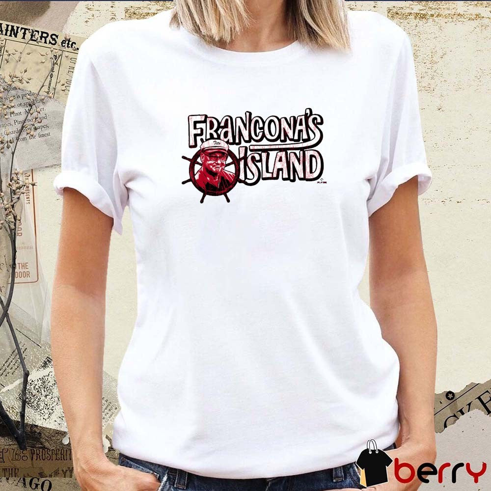 Francona’s Island Terry Francona Cincinnati Reds MLB Caricature t-shirt