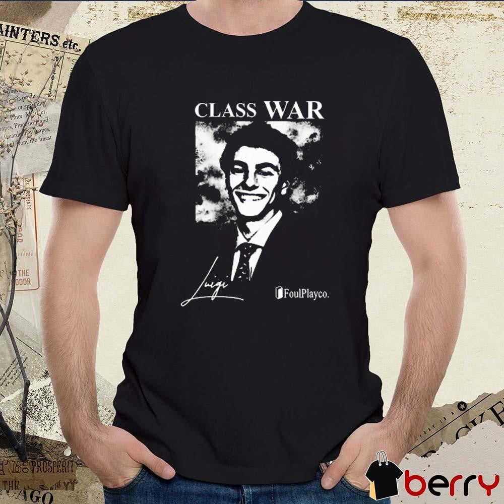 Fuck The Population Class War Luigi Signature t-shirt