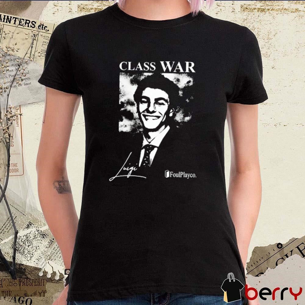 Fuck The Population Class War Luigi Signature t-shirt