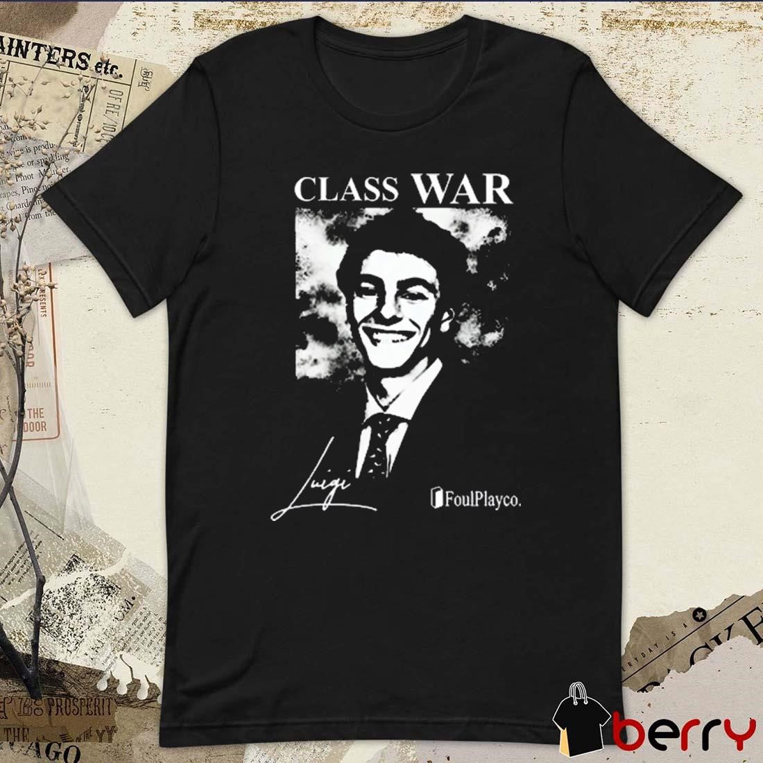 Fuck The Population Class War Luigi Signature t-shirt
