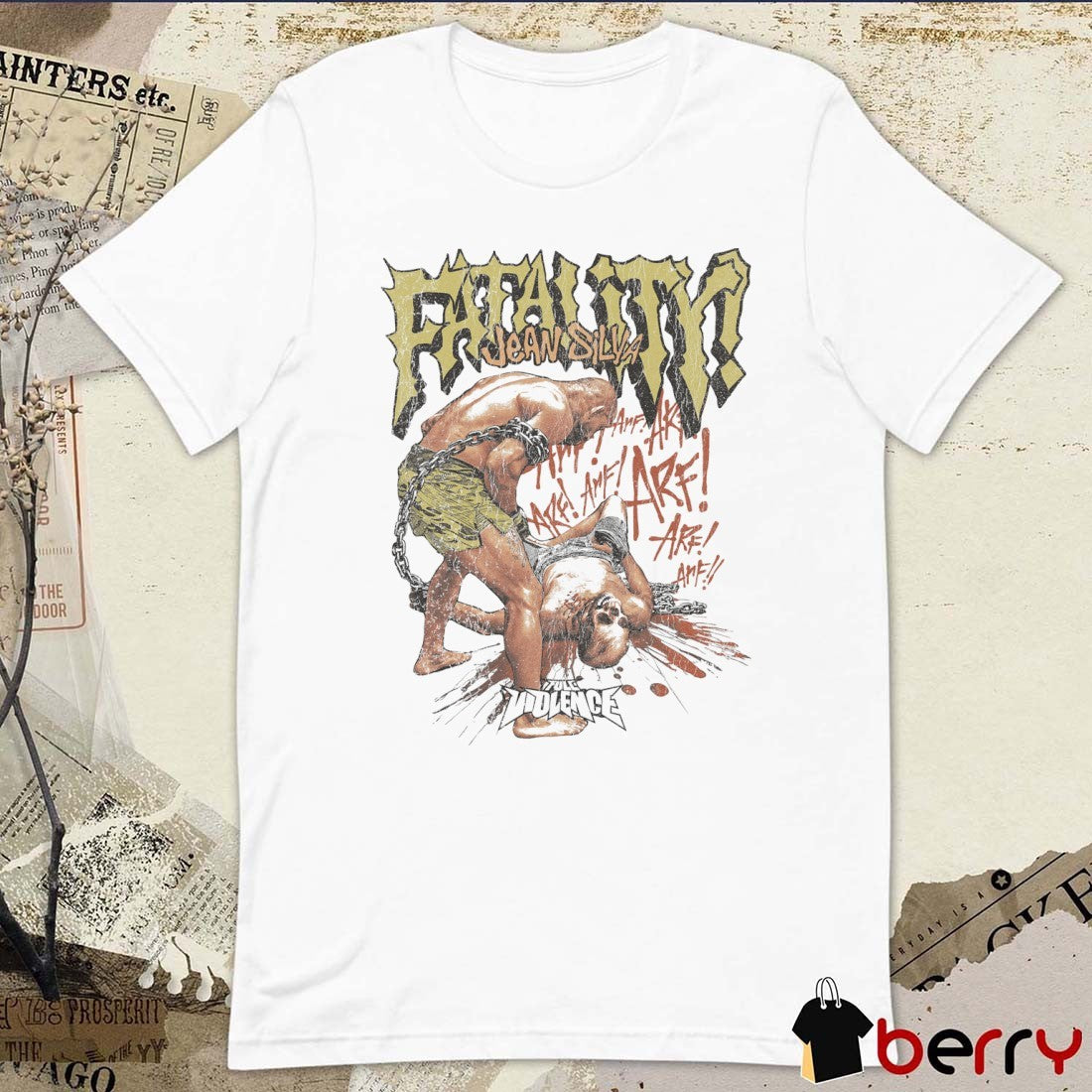 Full Violence Jean Silva Fatality ARF Painting 2025 t-shirt