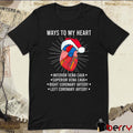 Funny Cardiologist Way To My Heart Inferior Vena Cava Superior Vena Cava Right Coronary Artery Ugly Christmas Sweaters 2024 t-shirt