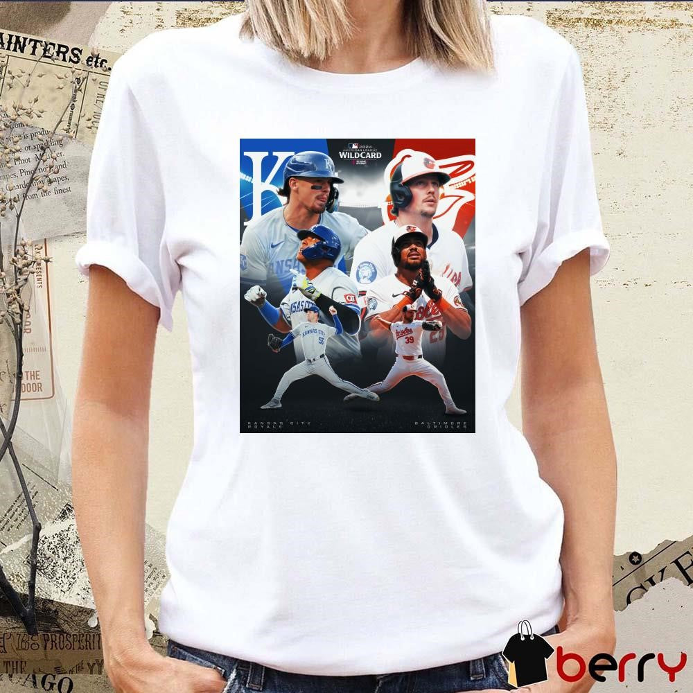 Game 1 of the Best-of-3 AL Wild Card matchup between the Kansas City Royals And Baltimore Orioles Poster t-shirt