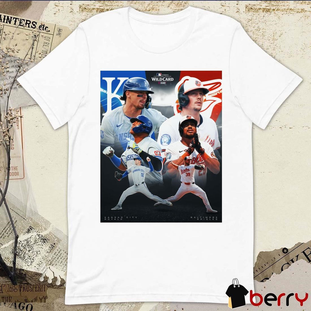 Game 1 of the Best-of-3 AL Wild Card matchup between the Kansas City Royals And Baltimore Orioles Poster t-shirt