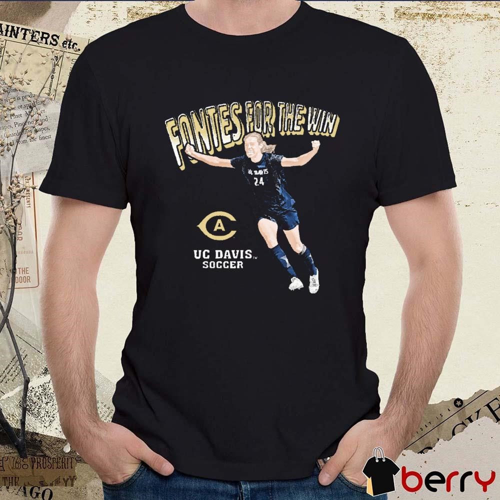 Genavieve Fontes For the Win UC Davis Soccer t-shirt