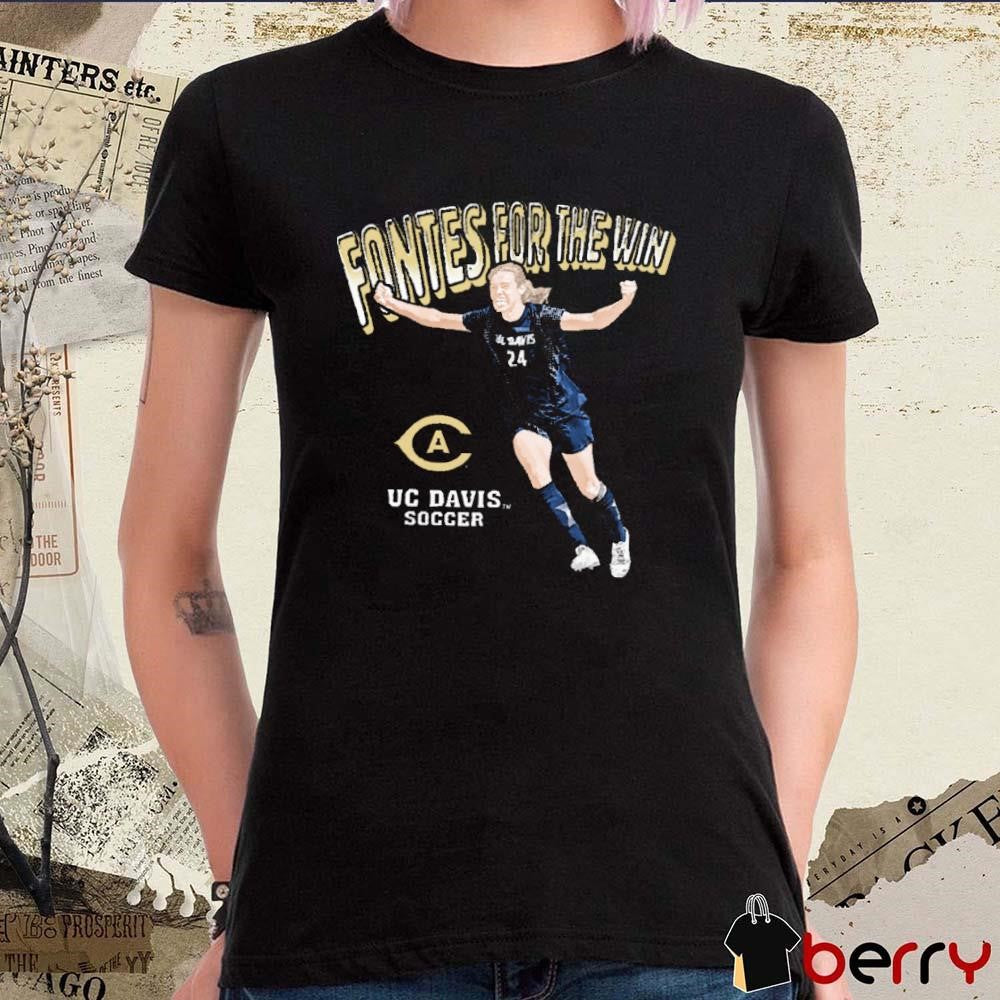 Genavieve Fontes For the Win UC Davis Soccer t-shirt