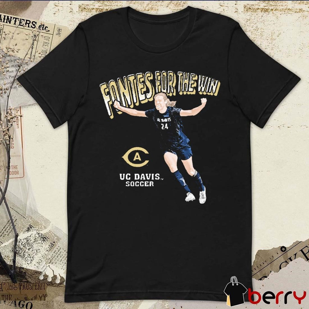 Genavieve Fontes For the Win UC Davis Soccer t-shirt
