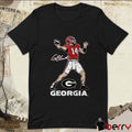 Georgia Bulldogs Football NCAA Gunner Stockton Superstar Pose Signature t-shirt