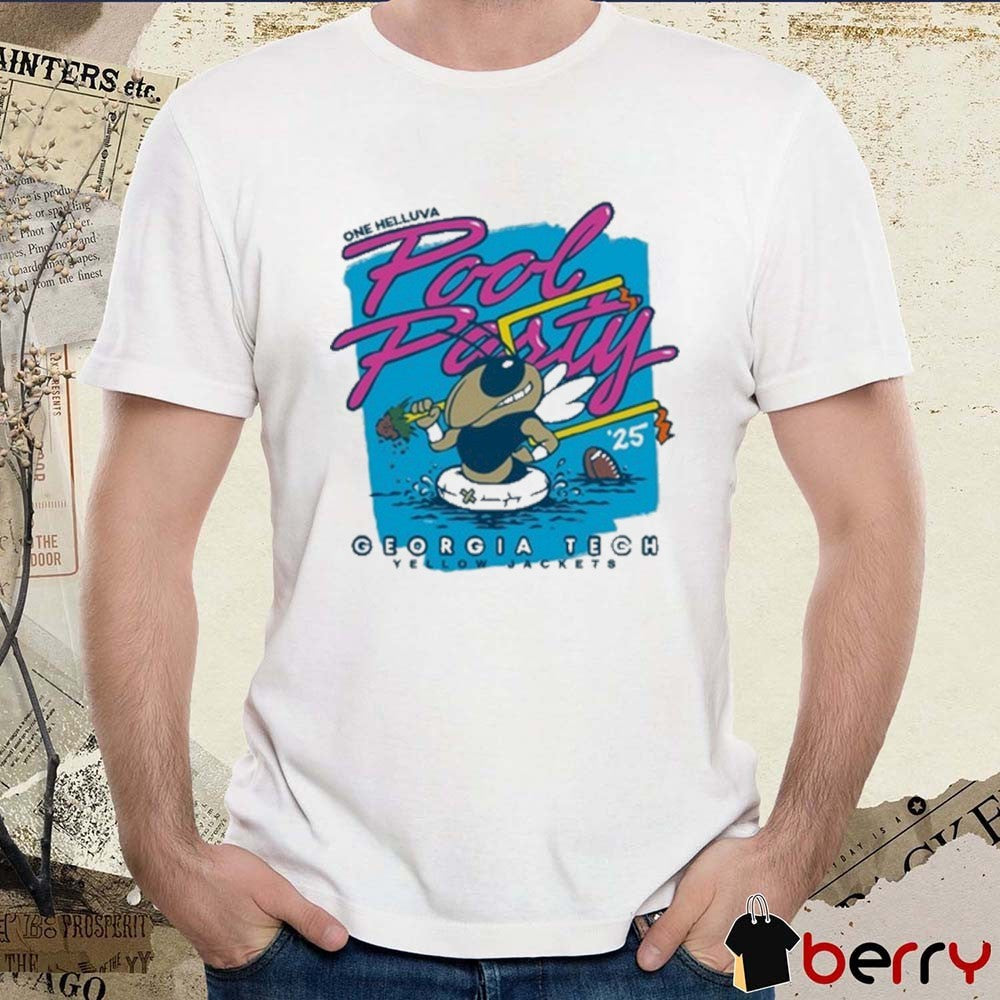 Georgia Tech Yellow Jackets One Helluva Pool Party 2025 Painting t-shirt