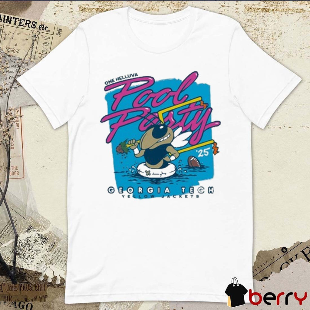 Georgia Tech Yellow Jackets One Helluva Pool Party 2025 Painting t-shirt