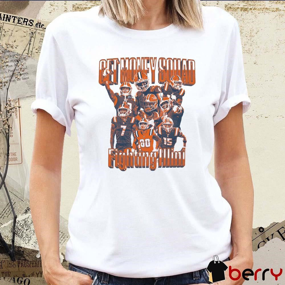 Get Money Squad Illinois Fighting Illini Week 5 Graphic t-shirt