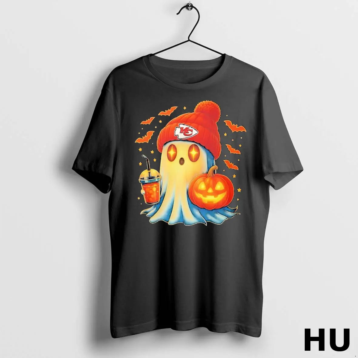 Official Ghost Kansas City Chiefs Halloween Trick Or Treat T Shirt