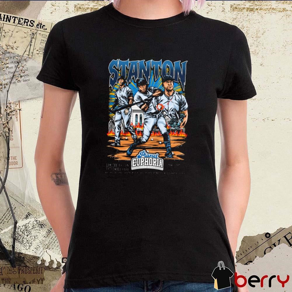 Giancarlo Stanton New York Yankees MLB Planet Euphoria Art t-shirt