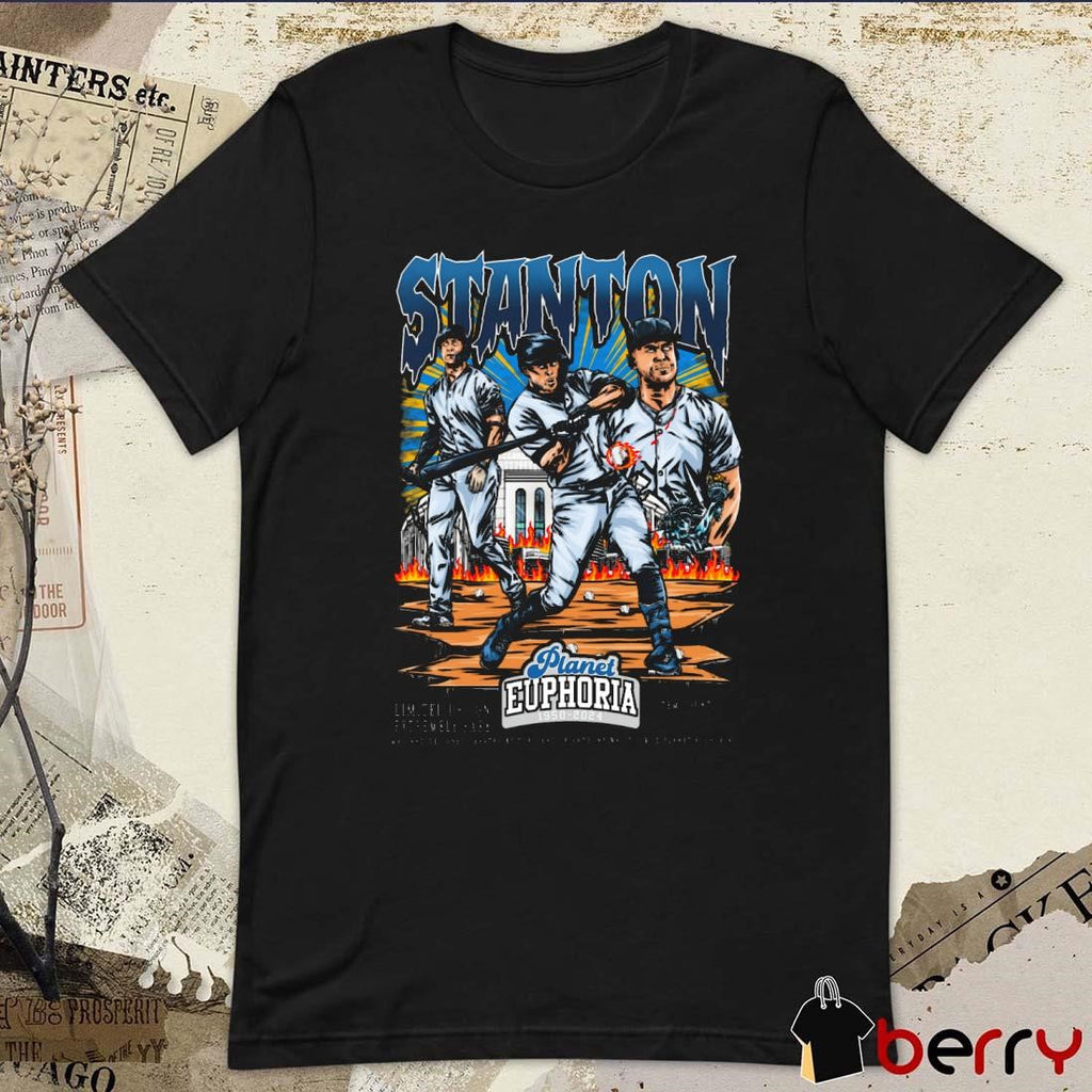 Giancarlo Stanton New York Yankees MLB Planet Euphoria Art t-shirt