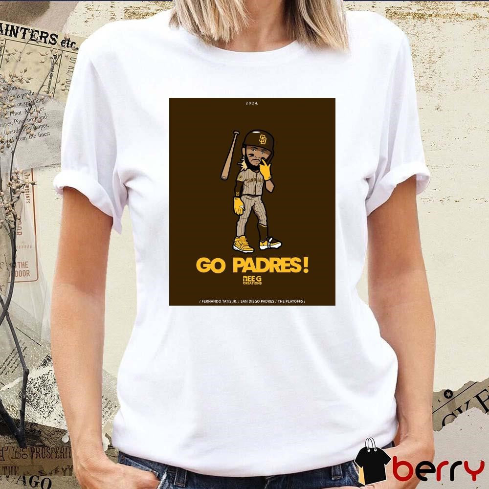 Go Padres Fernando Tatis Jr San Diego Padres The Playoffs Poster t-shirt