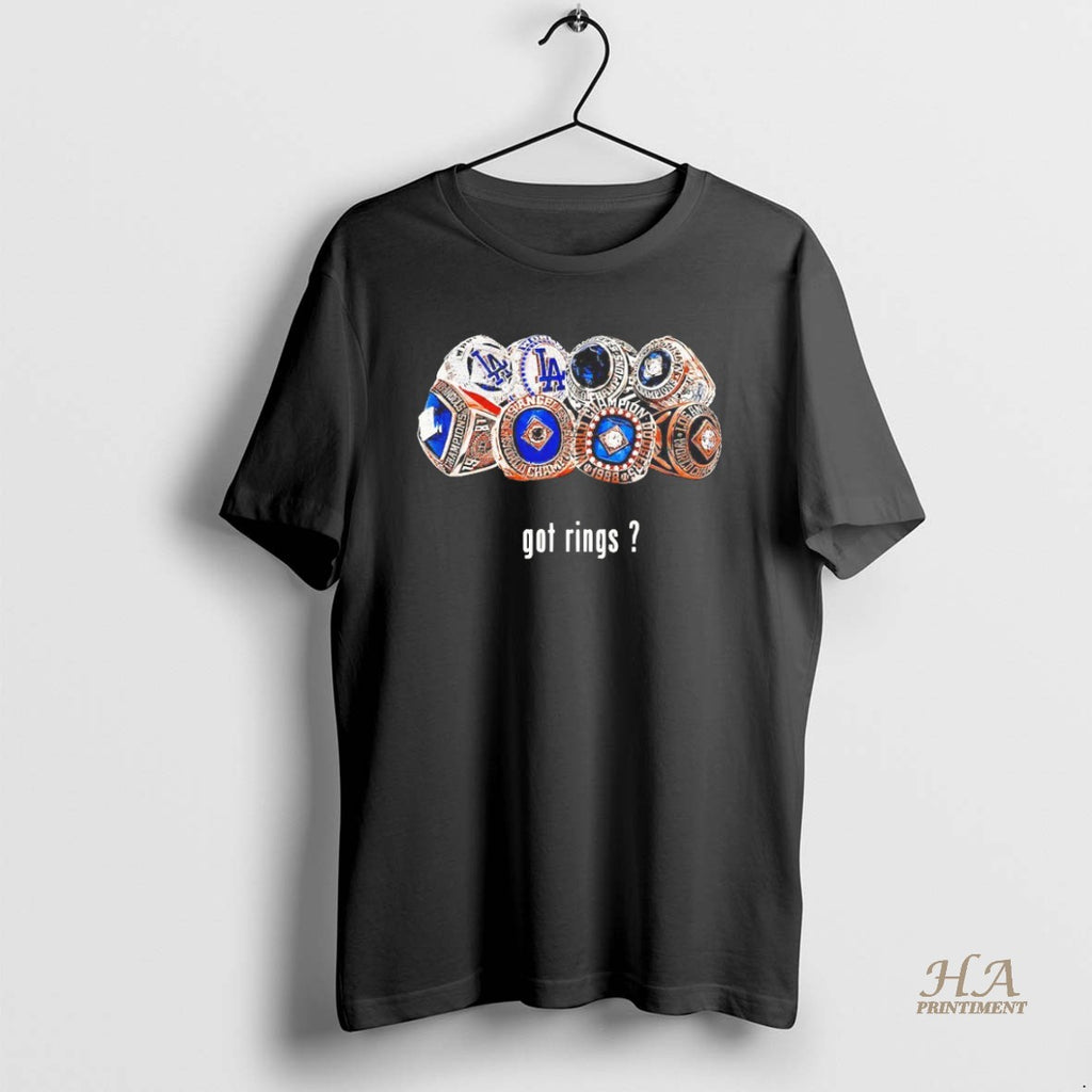 Official Got Rings Los Angeles Dodgers World Series Champions Blackshirt