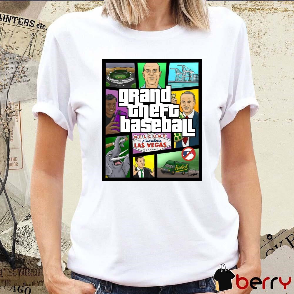 Grand Theft Baseball Oakland Athletics MLB Welcome To Fabulous Las Vegas Nevada Poster 2024 t-shirt