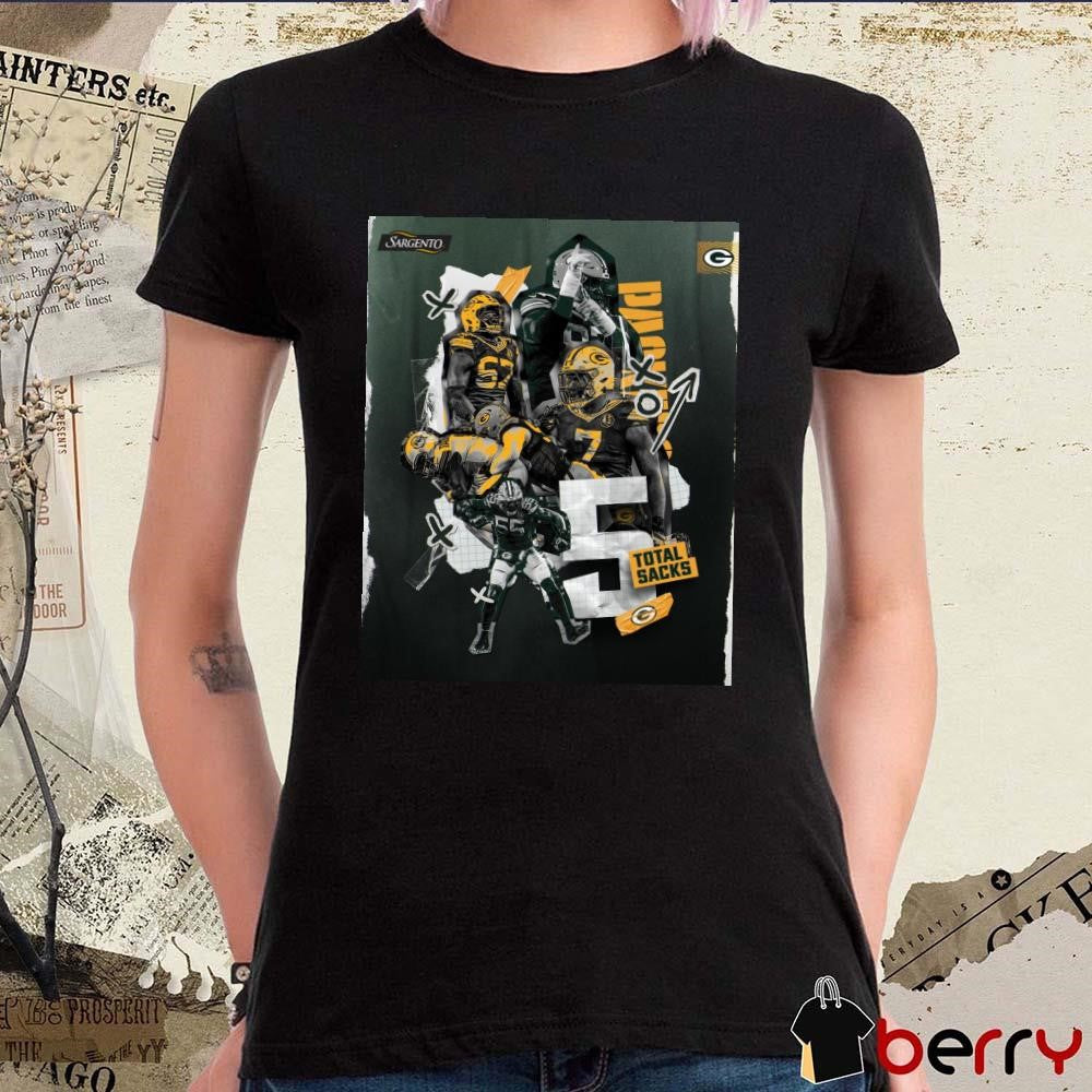 Green Bay Packers BC Enagbare Vanness Clark Total Sacks Poster t-shirt