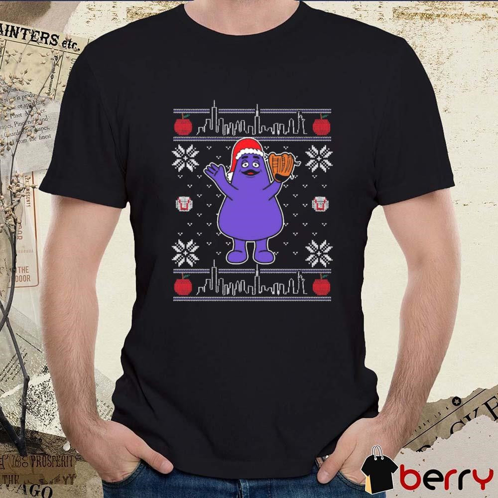 Grimace Ugly Sweater Christmas 2024 t-shirt
