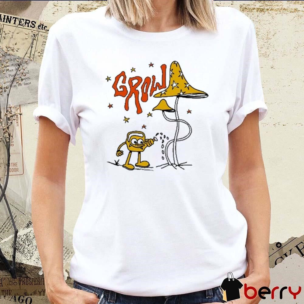 Grow To Grow Mushroom Painting t-shirt