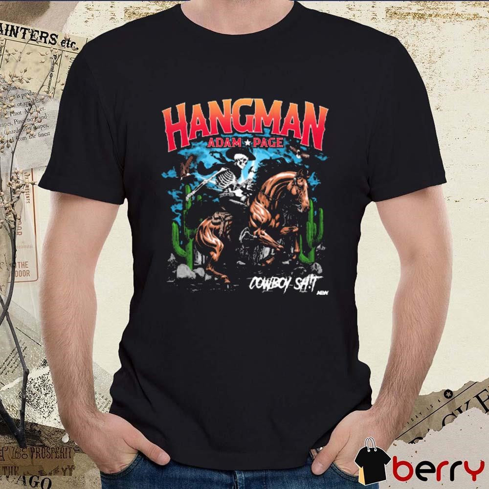 Hangman Adam Page Cowboy Sh!t Forever Skeleton AEW 2025 t-shirt