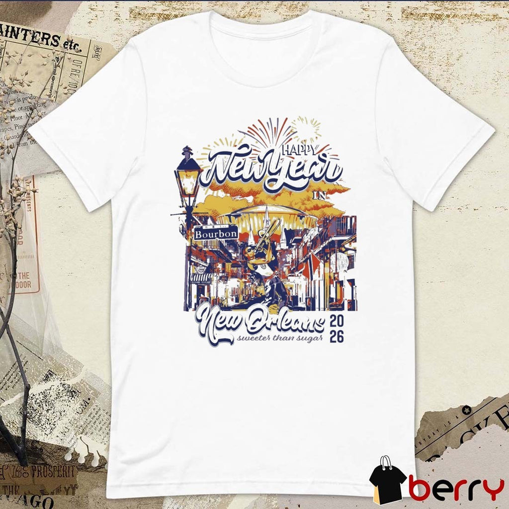 Happy New Year in New Orleans Sweeter Than Sugar 2026 t-shirt