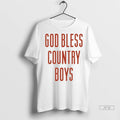 Official Hardy God Bless Country Boys Ladies T Shirt