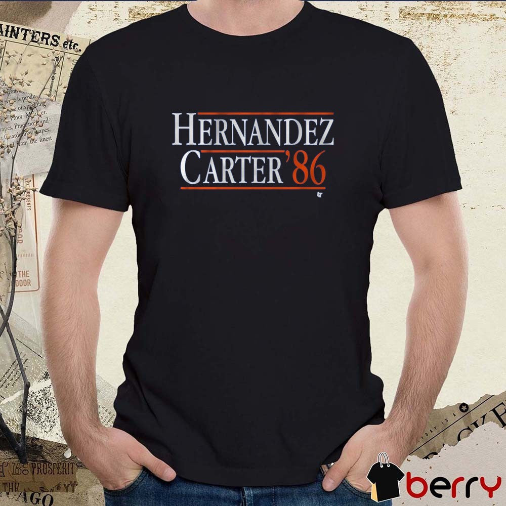 Hernandez-Carter ’86K eith Hernandez and Gary Carter New York Mets MLB t-shirt