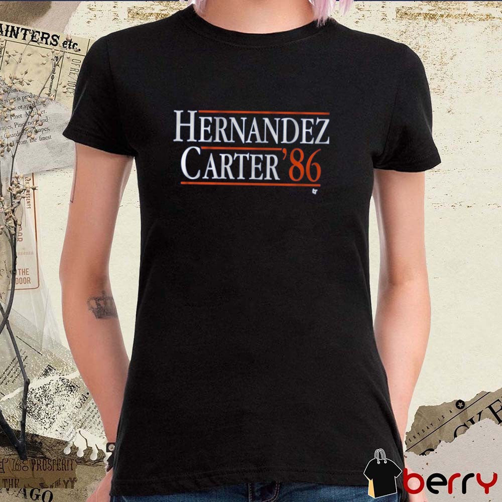 Hernandez-Carter ’86K eith Hernandez and Gary Carter New York Mets MLB t-shirt