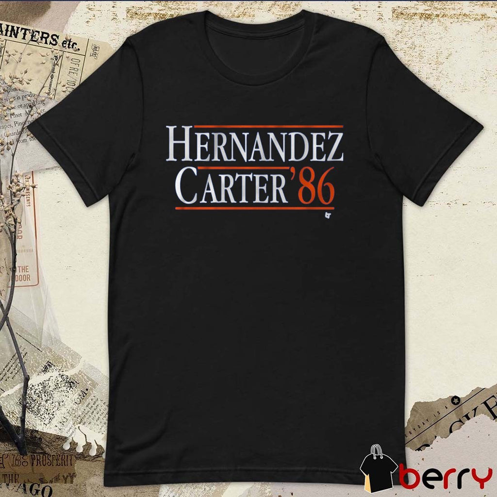 Hernandez-Carter ’86K eith Hernandez and Gary Carter New York Mets MLB t-shirt