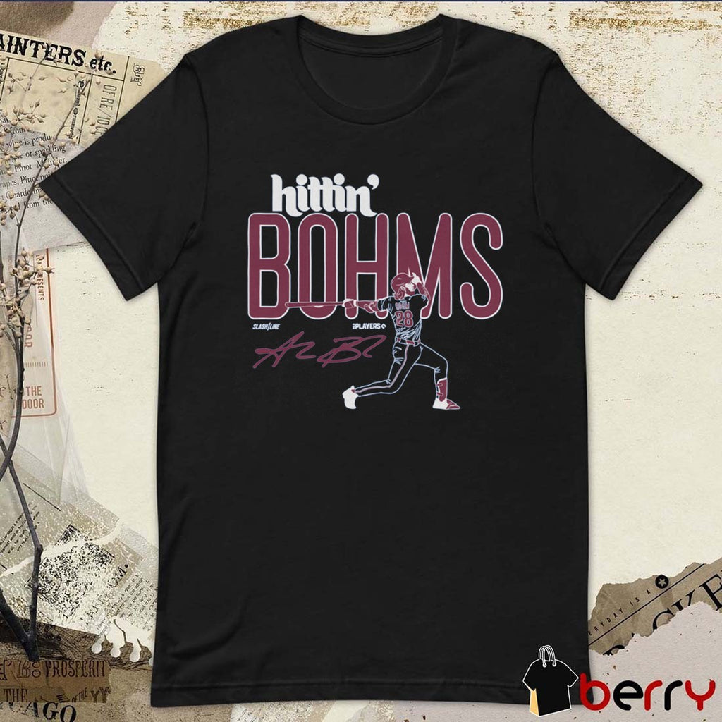 Hittin’ Bohms Alec Bohm Philadelphia Phillies MLB Slash Line Signature t-shirt