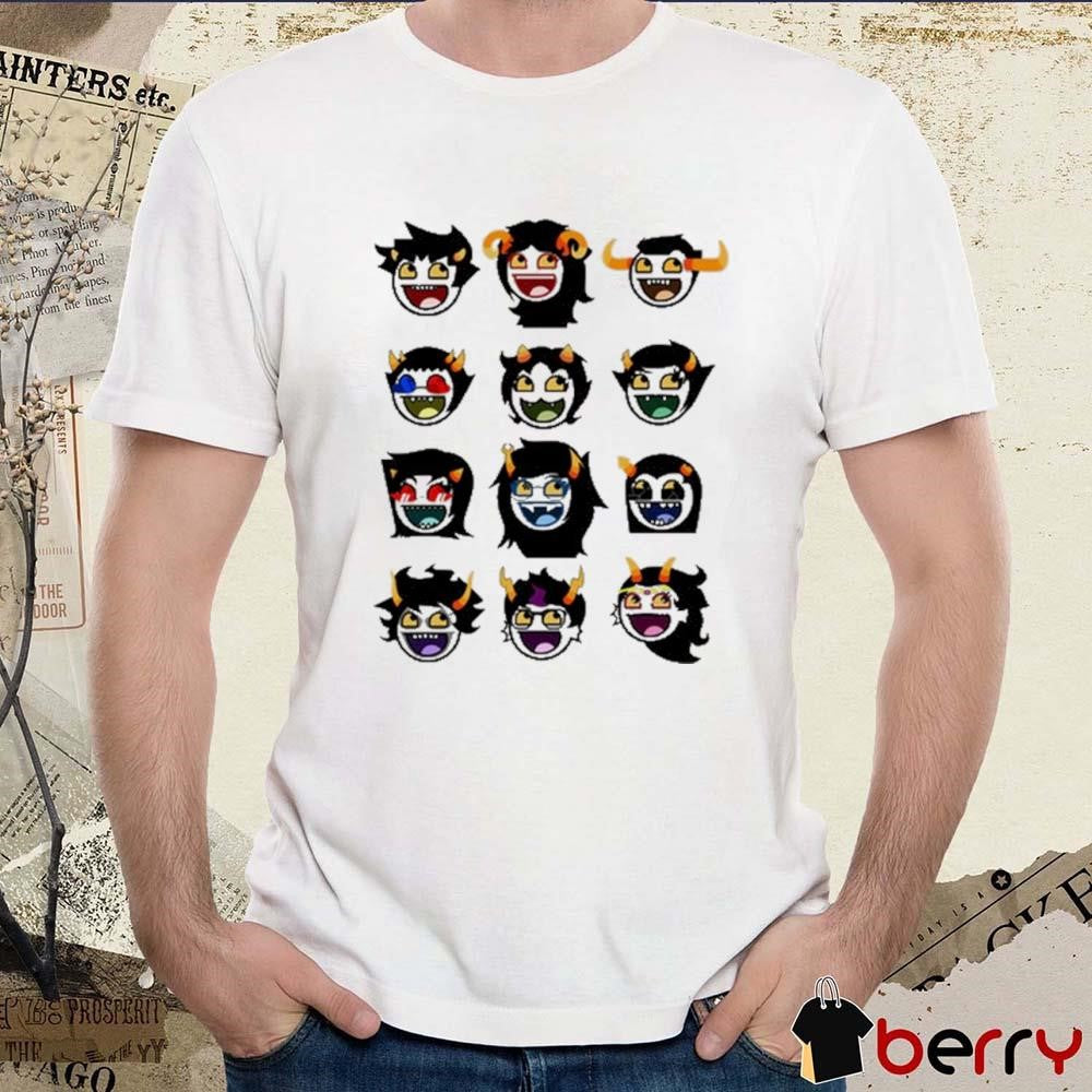 Homestuck Troll Awesome Smiley Icons t-shirt
