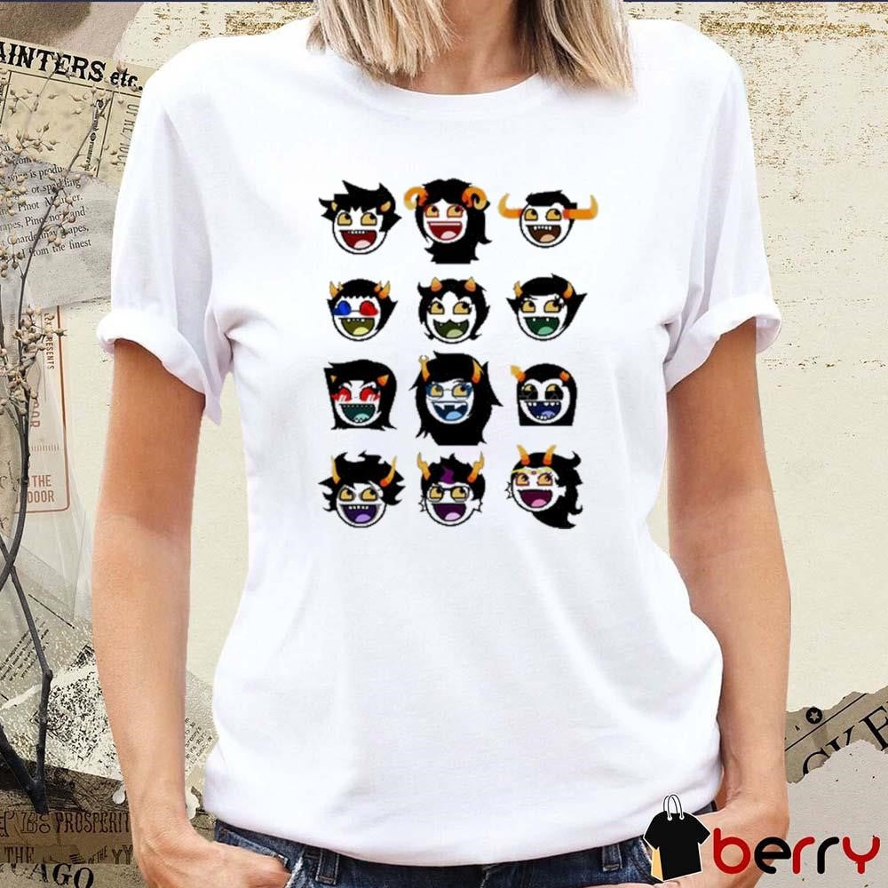 Homestuck Troll Awesome Smiley Icons t-shirt