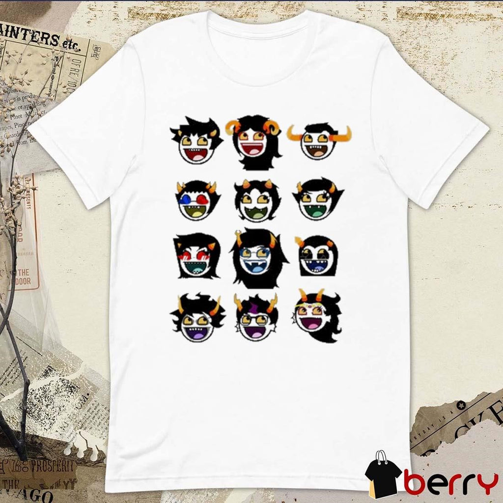 Homestuck Troll Awesome Smiley Icons t-shirt