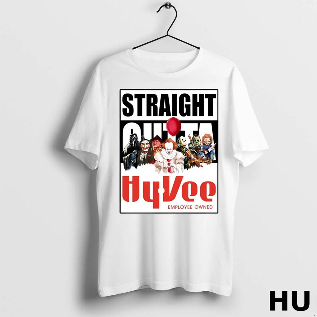 Official Horror Halloween Straight Outta Hyvee T Shirt