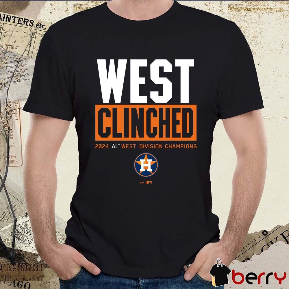 Houston Astros Central Clinched 2024 AL Central Division Champions t-shirt